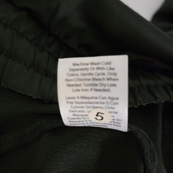 Time and Tru Cargo Jogger Pants Womens Sz XXL 20 Elastic Waist Silky Black - Picture 11 of 12